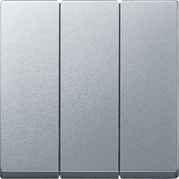 Merten Трехклавишный выключатель (алюминий)  System M