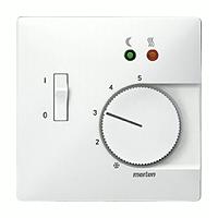 Merten Терморегулятор теплого пола с датчиком пола 10А (полярно-белый) System Design