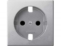 2331-0460 Merten центральная плата для мех.розетки schuko б/ус. защиты (алюминий)