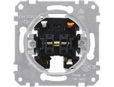 3156-0000 Merten переключатель 1-клавишный кнопочный безвинт.зажим