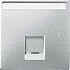 466446 Merten центральная плата для розетки 1 пост (сталь)