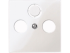 Merten Телевизионная розетка тройная проходная TV+Radio+Sat (полярно белый) System M